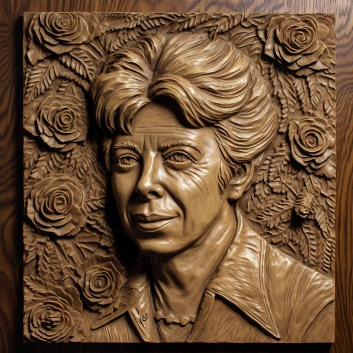 Famous (Eleanor Roosevelt US First Lady 2, 3DFMS_6601) 3D models for cnc