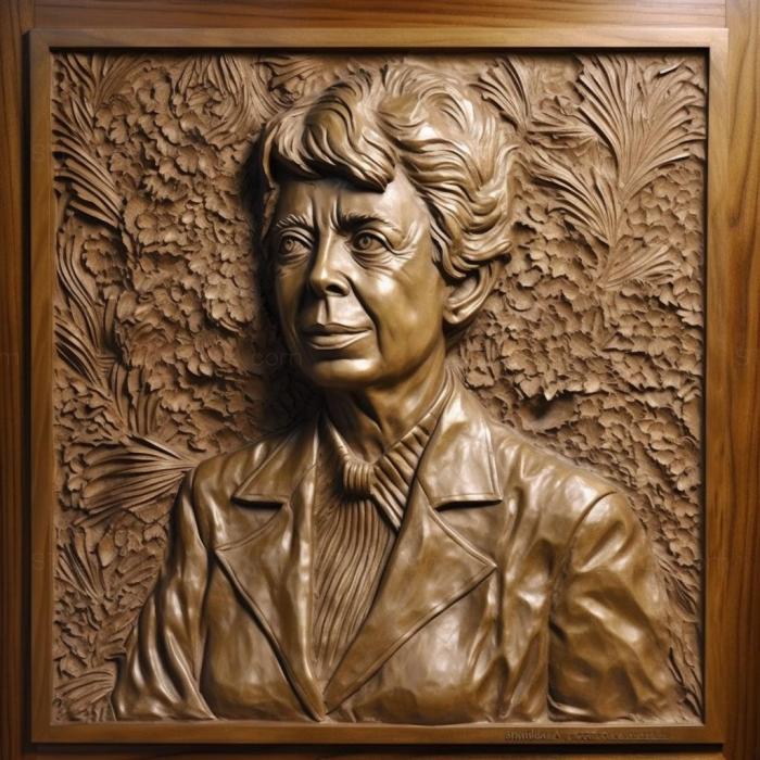 Famous (Eleanor Roosevelt US First Lady 4, 3DFMS_6603) 3D models for cnc