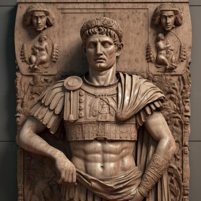Famous (Octavian Augustus 2, 3DFMS_6613) 3D models for cnc