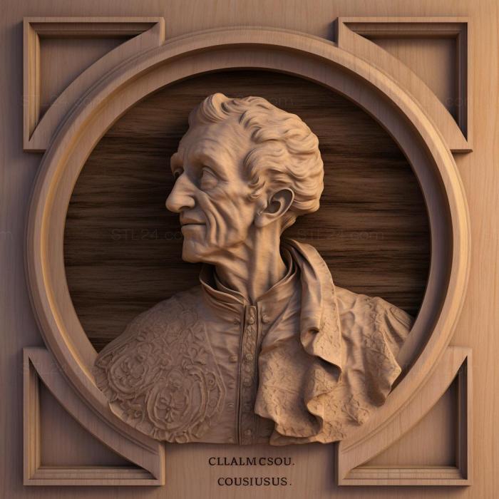 Знаменитости (Charles Louis de Montesquieu 2, 3DFMS_6657) 3D модель для ЧПУ станка