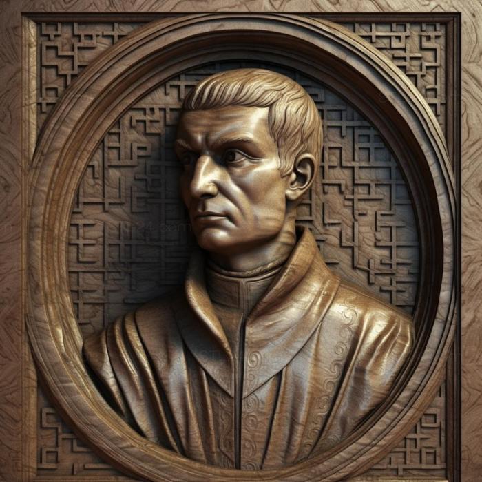 Famous (Niccolo Machiavelli 2, 3DFMS_6661) 3D models for cnc