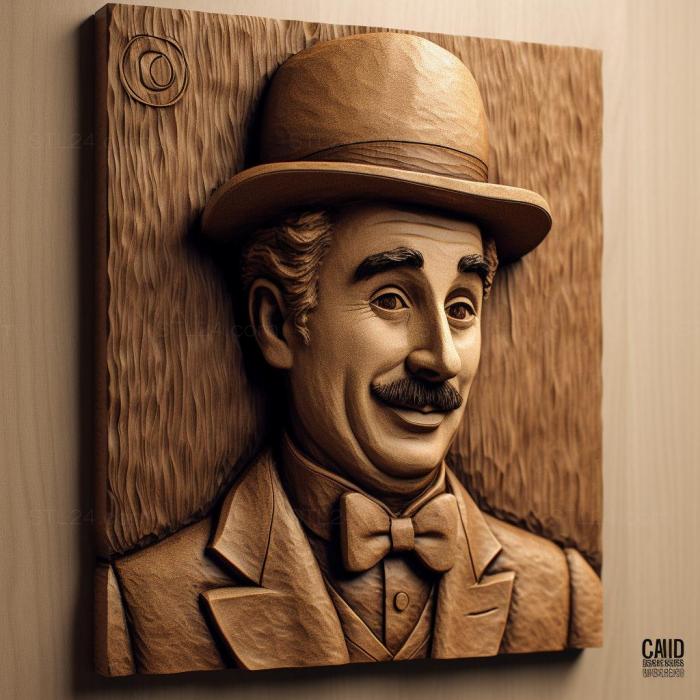 Famous (Charlie Chaplin comic genius 1, 3DFMS_6692) 3D models for cnc