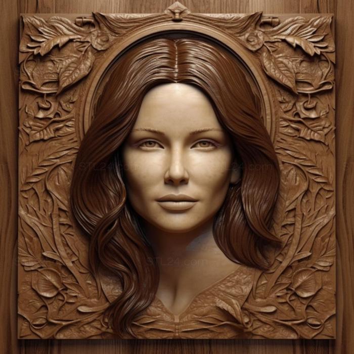 Famous (Catherine Zeta Jones 3, 3DFMS_6986) 3D models for cnc