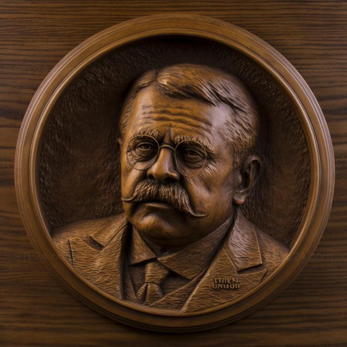 Famous (Theodore Roosevelt 1, 3DFMS_7060) 3D models for cnc