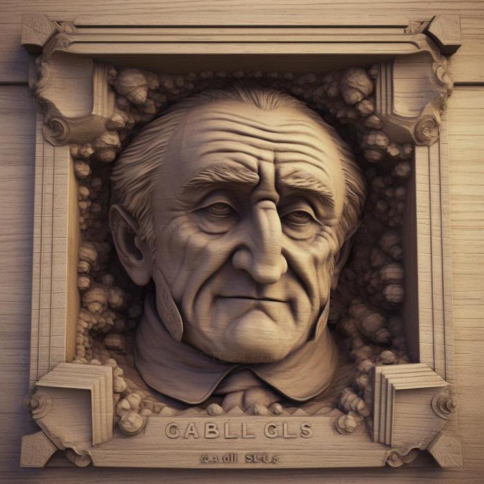 Знаменитости (Karl Friedrich Gauss 3, 3DFMS_7178) 3D модель для ЧПУ станка