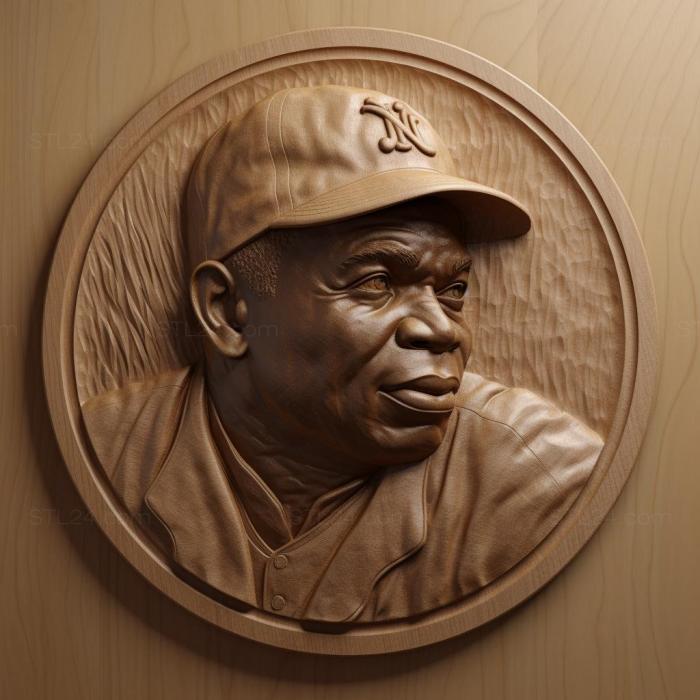 Famous (Jackie Robinson baseball player 4, 3DFMS_7207) 3D models for cnc