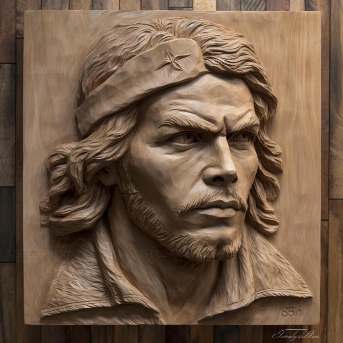 Famous (Che Guevara guerrilla leader 1, 3DFMS_7212) 3D models for cnc