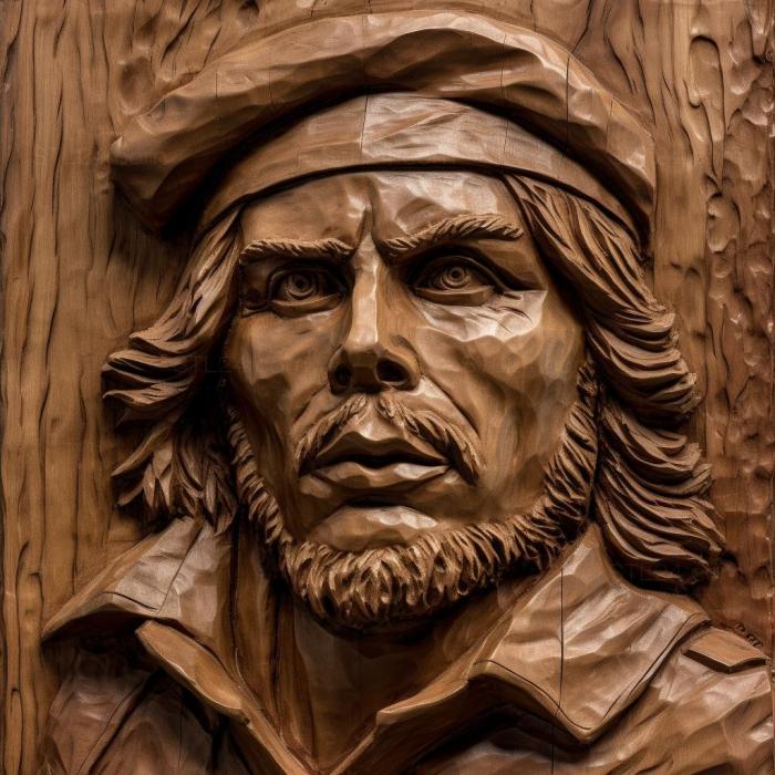 Famous (Che Guevara guerrilla leader 4, 3DFMS_7215) 3D models for cnc