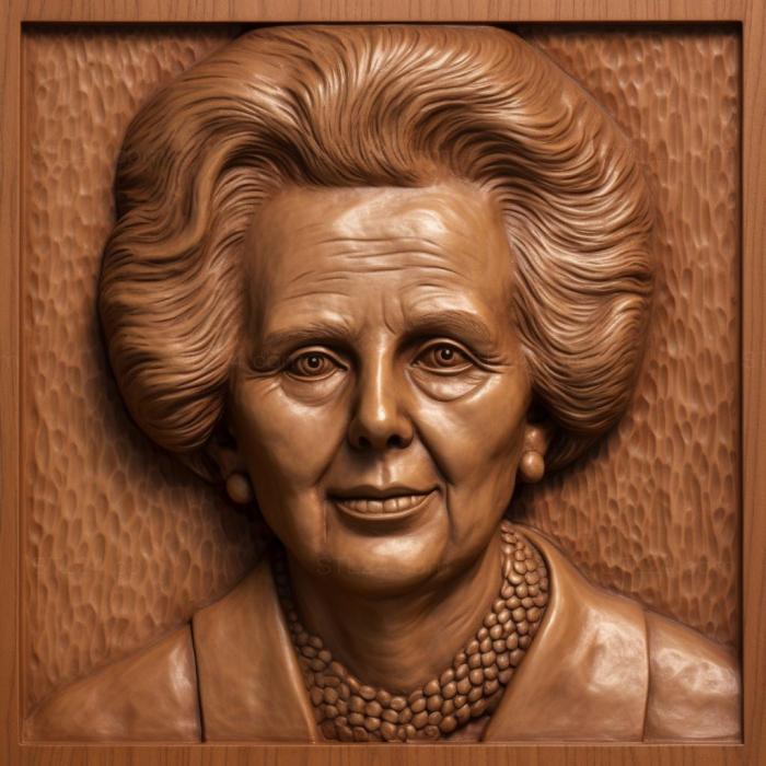 Знаменитости (Маргарет Тэтчер премьер-министр Великобритании 2, 3DFMS_7249) 3D модель для ЧПУ станка
