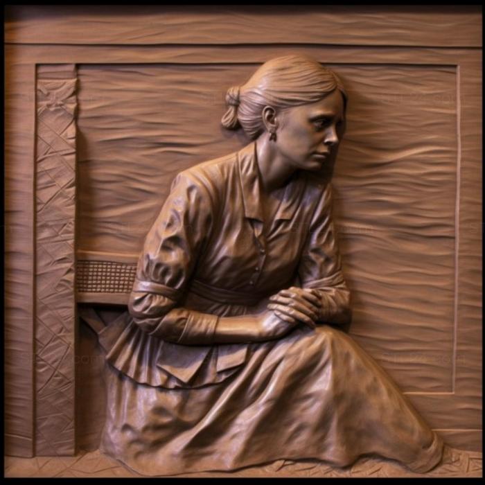 Famous (Helen Keller champion of the disabled 3, 3DFMS_7626) 3D models for cnc