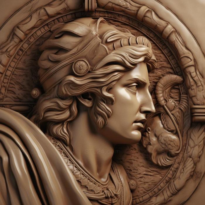 Famous (Alexander the Great 3, 3DFMS_7702) 3D models for cnc