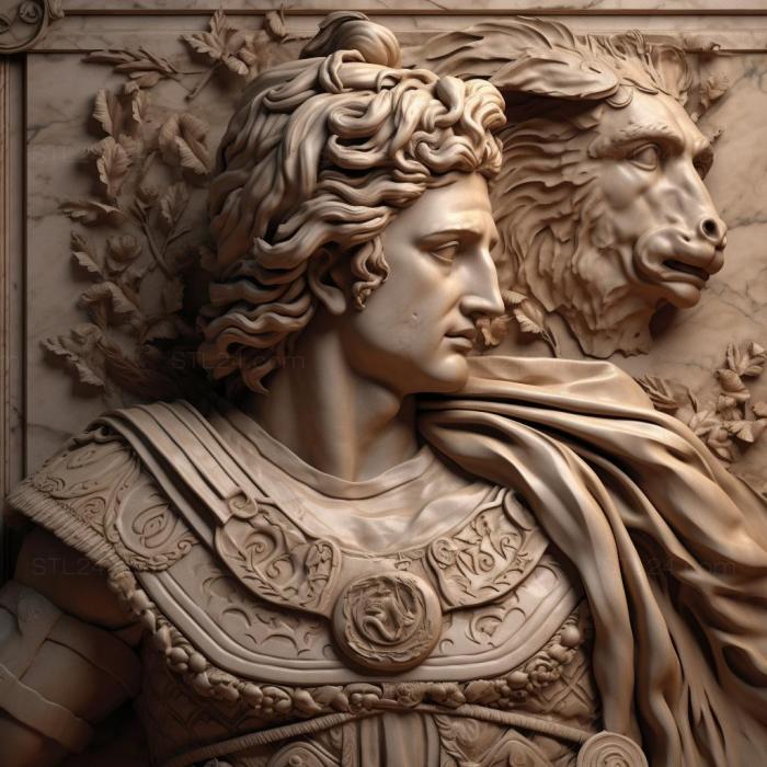 Famous (Alexander the Great 4, 3DFMS_7703) 3D models for cnc