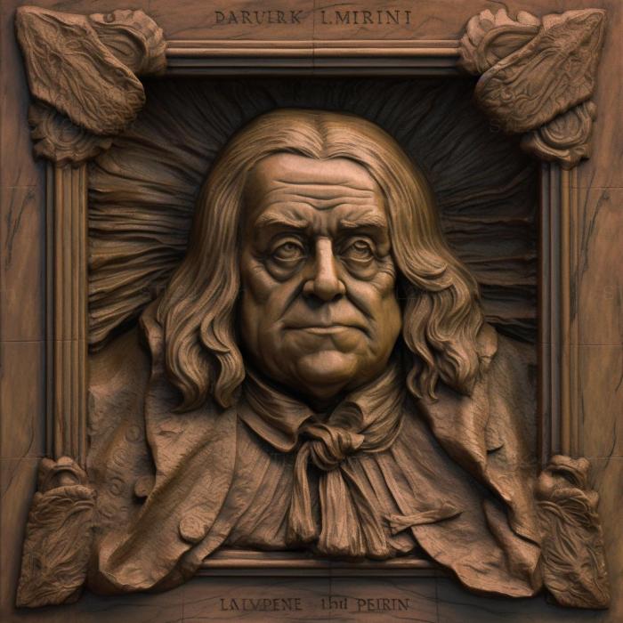 Famous (Benjamin Franklin 2, 3DFMS_7709) 3D models for cnc