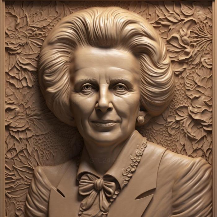 Famous (Margaret Thatcher 2, 3DFMS_7741) 3D models for cnc