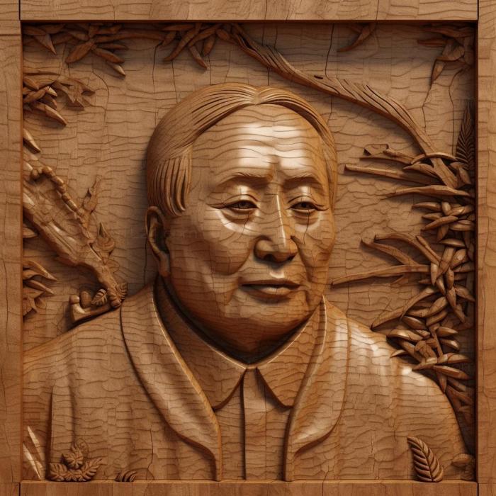 Знаменитости (Мао Цзэдун лидер коммунистического Китая 1, 3DFMS_7748) 3D модель для ЧПУ станка