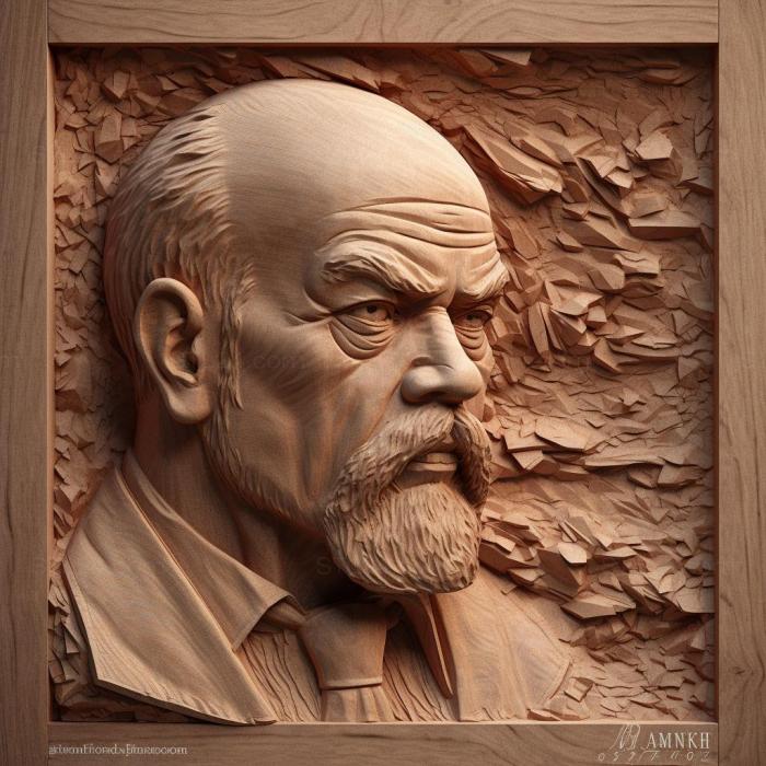 Знаменитости (Владимир Ильич Ленин основатель Советского Союза 1, 3DFMS_7872) 3D модель для ЧПУ станка