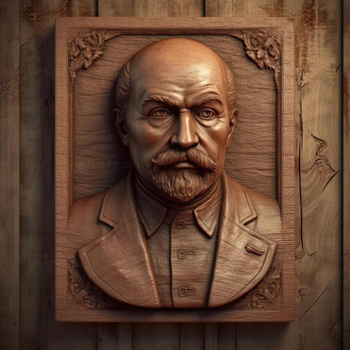 Famous (Vladimir Ilyich Lenin founder of the Soviet Union 2, 3DFMS_7873) 3D models for cnc