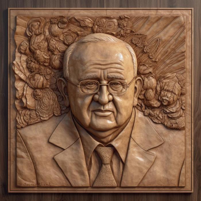 Famous (Mikhail Gorbachev 4, 3DFMS_7915) 3D models for cnc