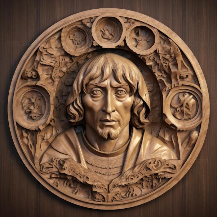 Famous (Nicolaus Copernicus 1, 3DFMS_8048) 3D models for cnc