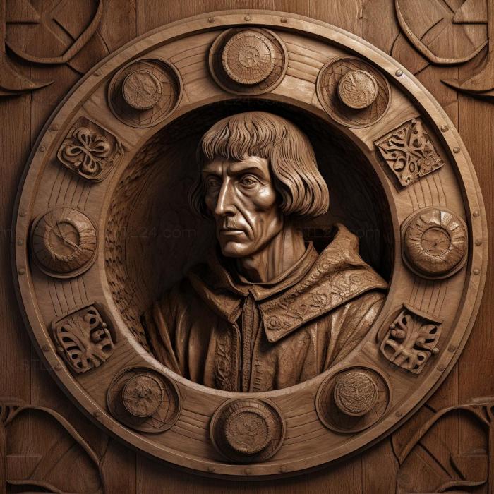 Famous (Nicolaus Copernicus 3, 3DFMS_8050) 3D models for cnc