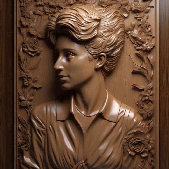 Famous (Diana Princess of Wales 1, 3DFMS_8052) 3D models for cnc