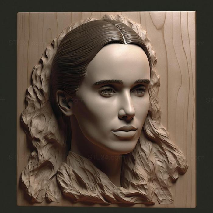 Famous (Jennifer Connelly 1, 3DFMS_8164) 3D models for cnc