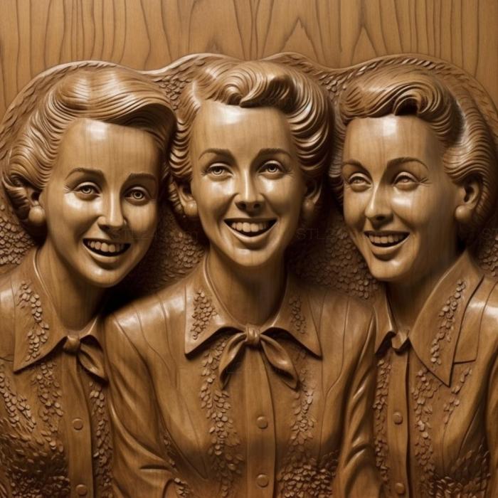 Famous (The Andrews Sisters 3, 3DFMS_8238) 3D models for cnc