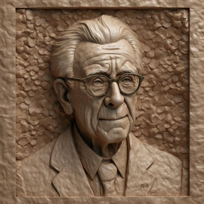 Famous (Jean Piaget child psychologist 1, 3DFMS_8252) 3D models for cnc