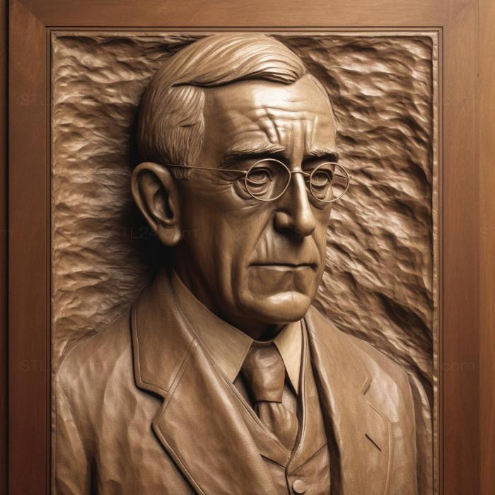 Famous (Thomas Woodrow Wilson 2, 3DFMS_8317) 3D models for cnc