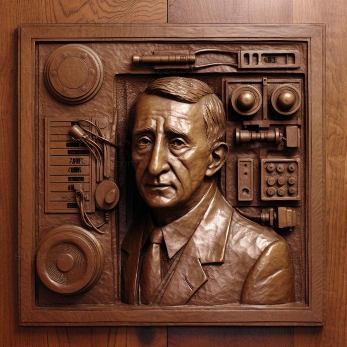 Знаменитости (Guglielmo Marconi 1, 3DFMS_8336) 3D модель для ЧПУ станка