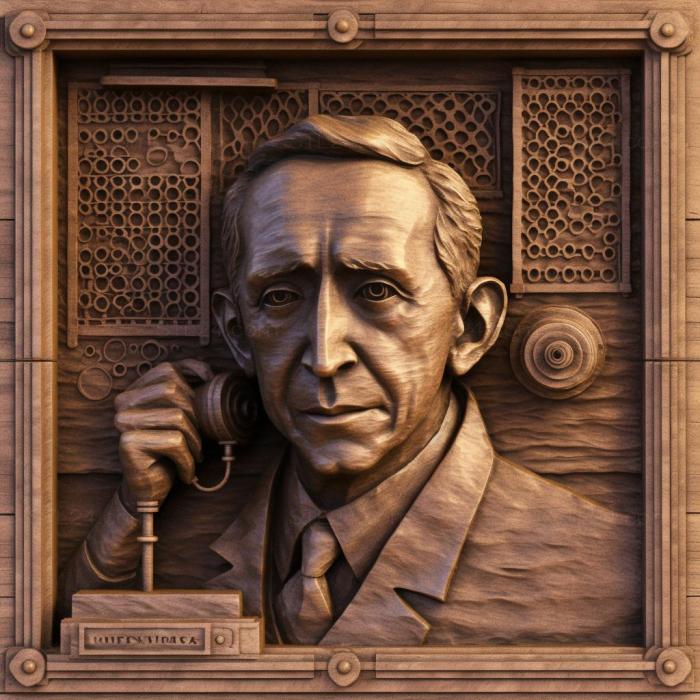 Знаменитости (Guglielmo Marconi 2, 3DFMS_8337) 3D модель для ЧПУ станка