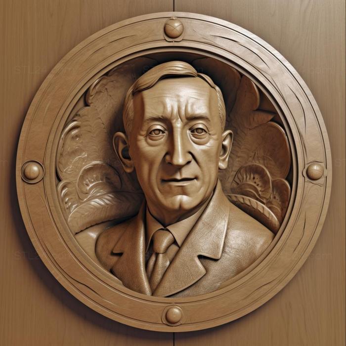 Знаменитости (Guglielmo Marconi 3, 3DFMS_8338) 3D модель для ЧПУ станка