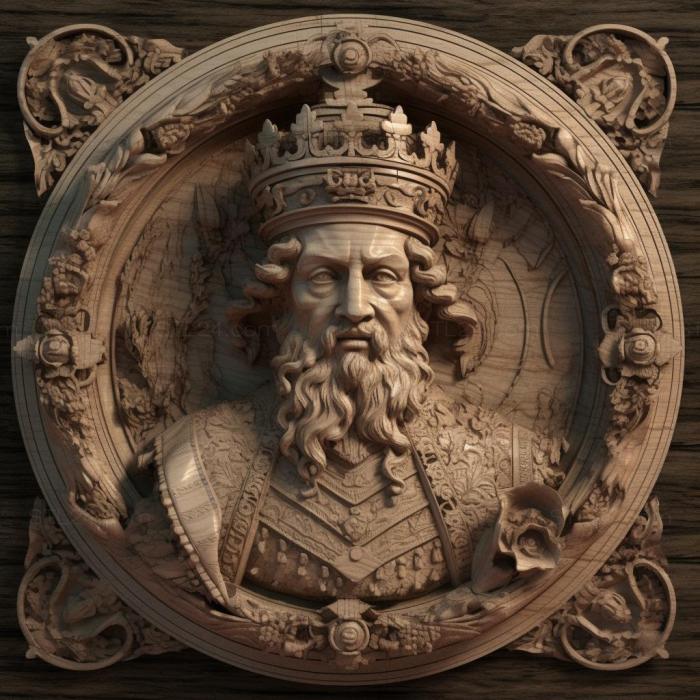 Famous (Frederick II King of Prussia 1, 3DFMS_8376) 3D models for cnc