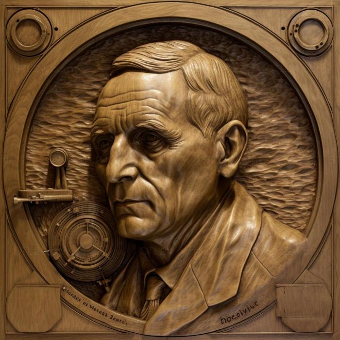 Famous (Edwin Hubble astronomer 3, 3DFMS_8410) 3D models for cnc