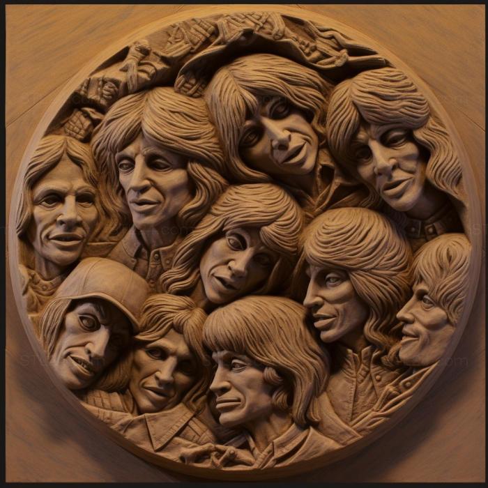 Famous (The Rolling Stones 4, 3DFMS_8451) 3D models for cnc