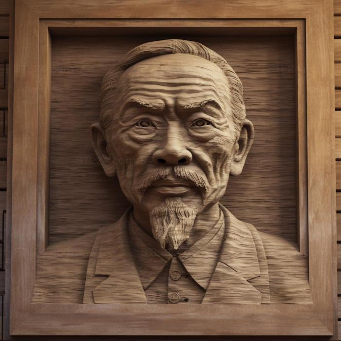 Famous (Ho Chi Minh first President of North Vietnam 2, 3DFMS_8581) 3D models for cnc