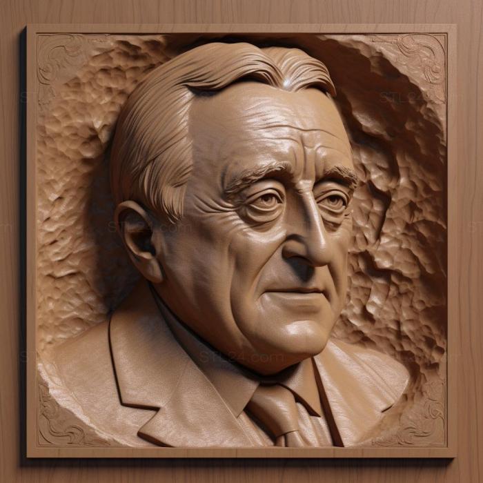 Famous (Franklin Roosevelt 2, 3DFMS_8589) 3D models for cnc