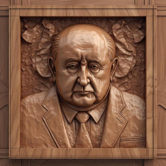 Famous (Mikhail Gorbachev Soviet reformer 1, 3DFMS_8600) 3D models for cnc