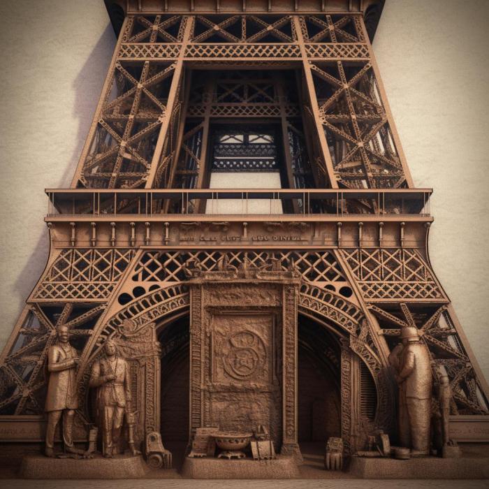 Знаменитости (Gustav Alexandre Eiffel 4, 3DFMS_8651) 3D модель для ЧПУ станка