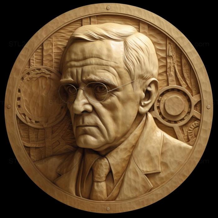 Famous (Alexander Fleming bacteriologist 3, 3DFMS_8698) 3D models for cnc
