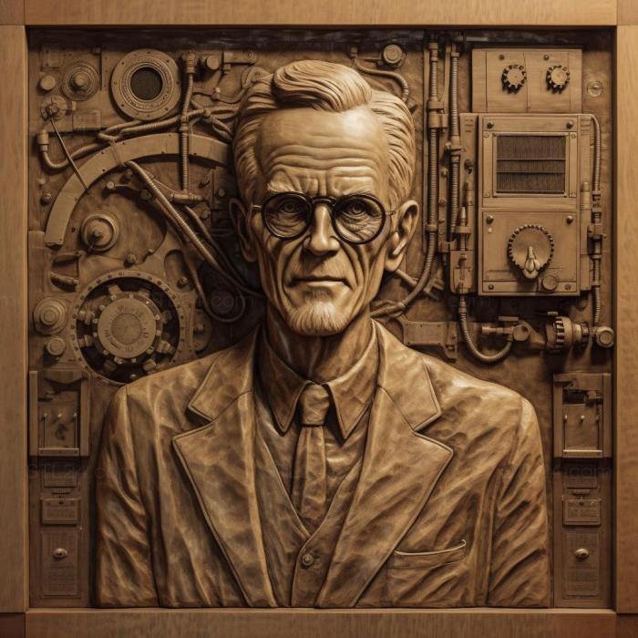 Famous (Philo Farnsworth inventor of electronic televisionRE 2, 3DFMS_8725) 3D models for cnc