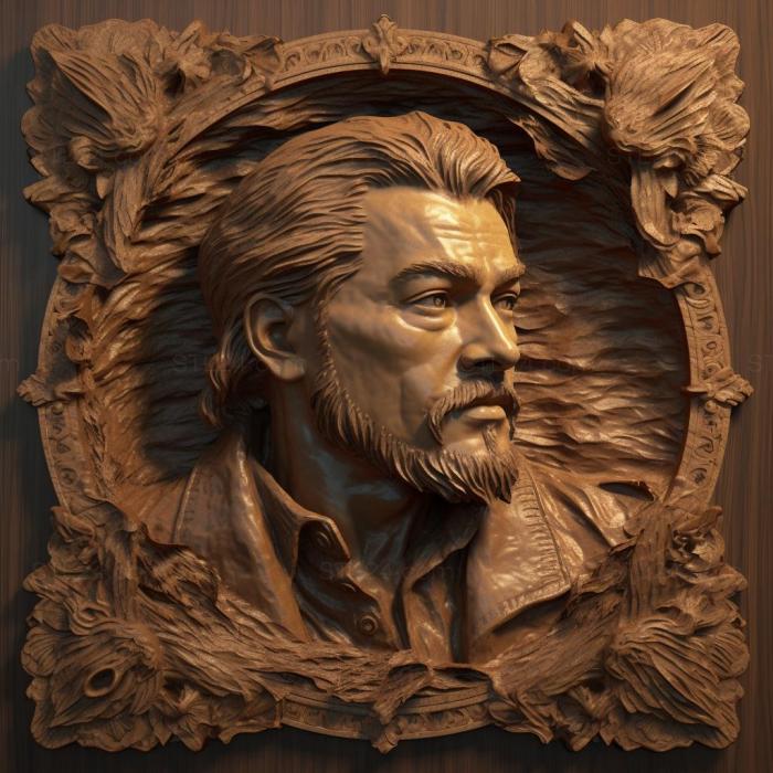 Famous (Leonardo DiCaprio 2, 3DFMS_8729) 3D models for cnc