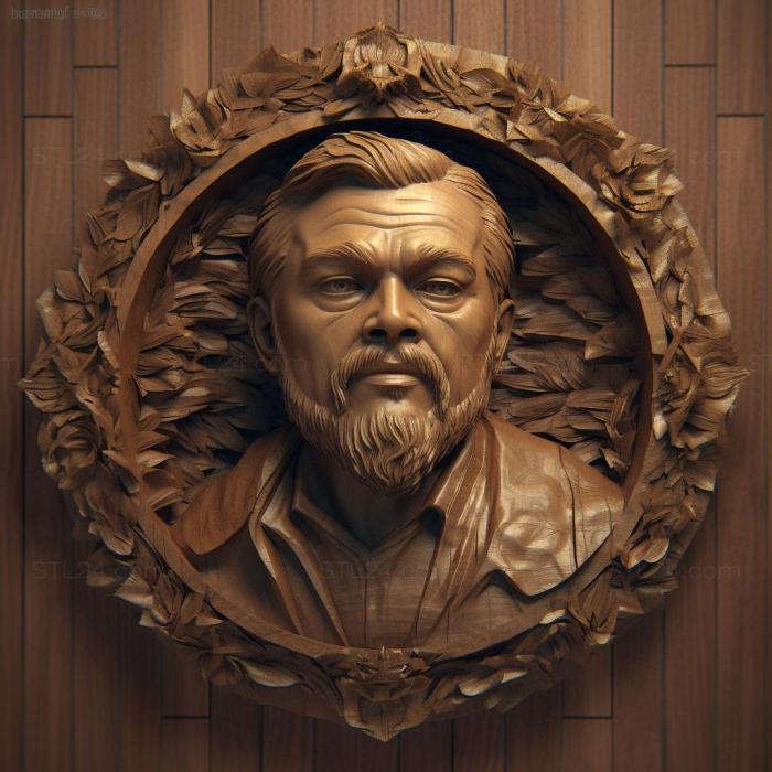 Famous (Leonardo DiCaprio 4, 3DFMS_8731) 3D models for cnc