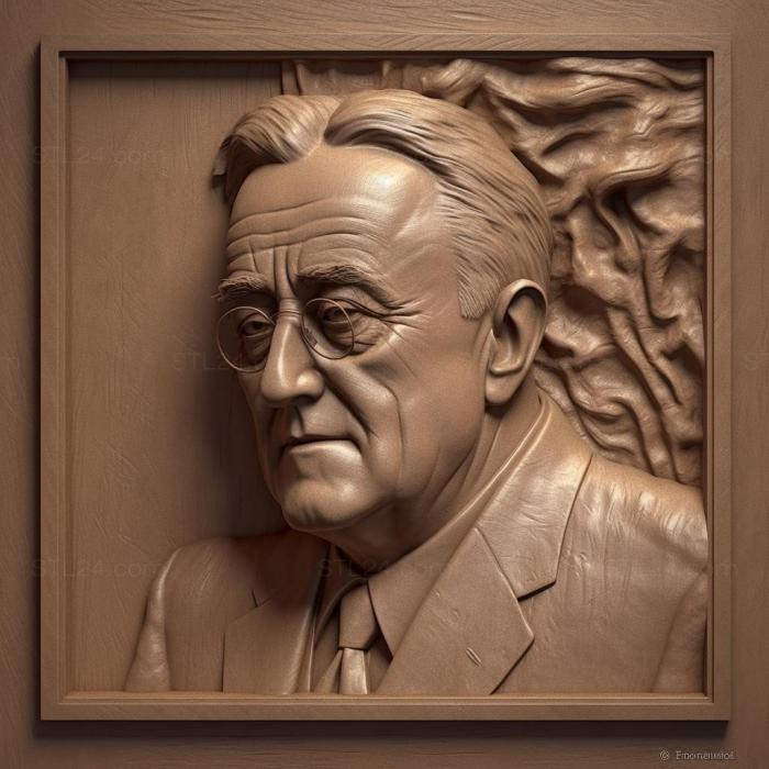 Famous (Franklin Delano Roosevelt 3, 3DFMS_8746) 3D models for cnc