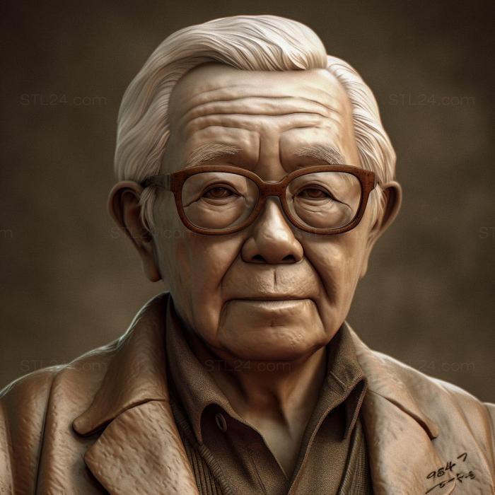 Famous (Akio Morita co founder of Sony 3, 3DFMS_8758) 3D models for cnc