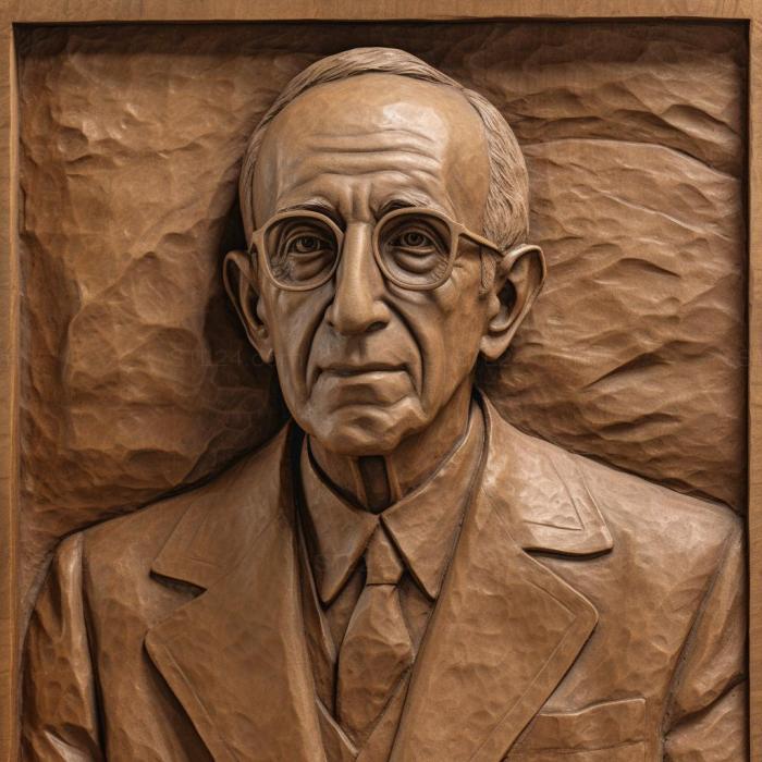 Famous (Jonas Salk virologist 3, 3DFMS_8822) 3D models for cnc