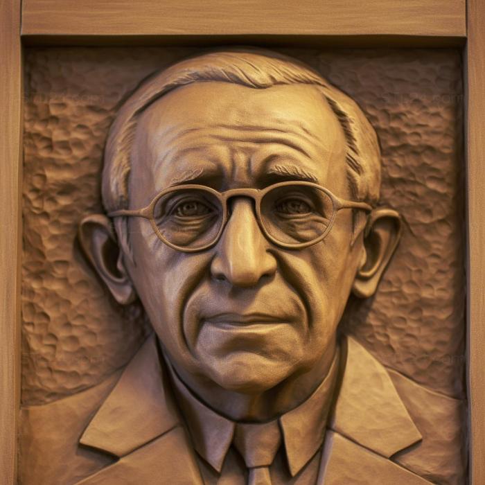 Famous (Jonas Salk virologist 4, 3DFMS_8823) 3D models for cnc