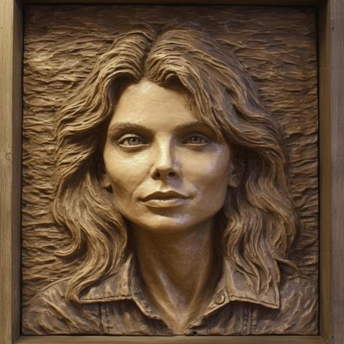 Famous (Michelle Pfeiffer 1, 3DFMS_8860) 3D models for cnc