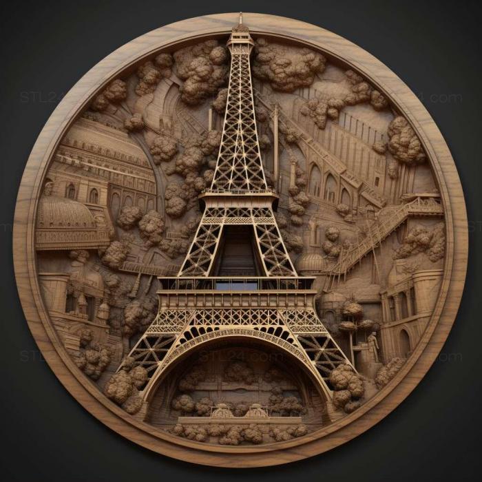 Картины (Gustav Alexandre Eiffel 1, 3DWDEC_10551) 3D модель для ЧПУ станка