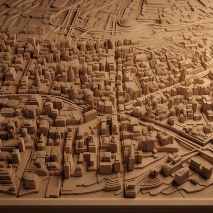 Картины (SimCity Города завтрашнего дня 2, 3DWDEC_10924) 3D модель для ЧПУ станка